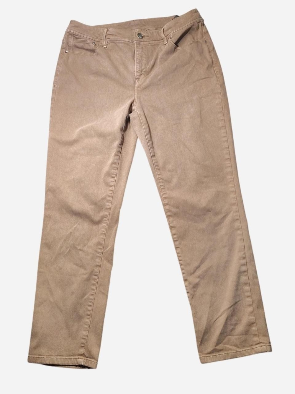 Chico's Casual Straight-Leg Pants in Beige